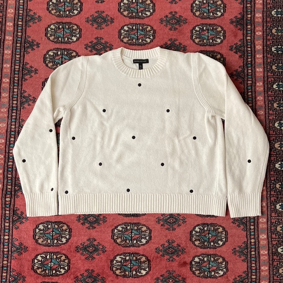 Banana Republic Polka Dot Cotton Sweater - Picture 1 of 8